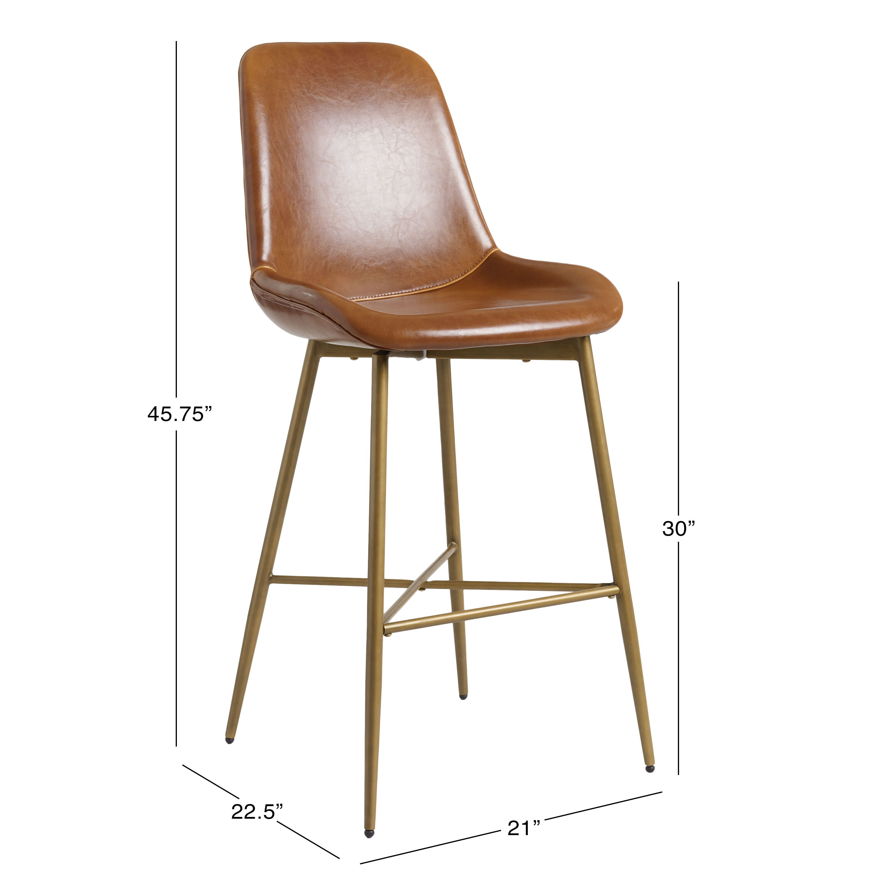 Bi cast leather hotsell molded tyler dining chair