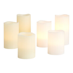 Flameless LED Pillar Candle With Remote 3 Pack