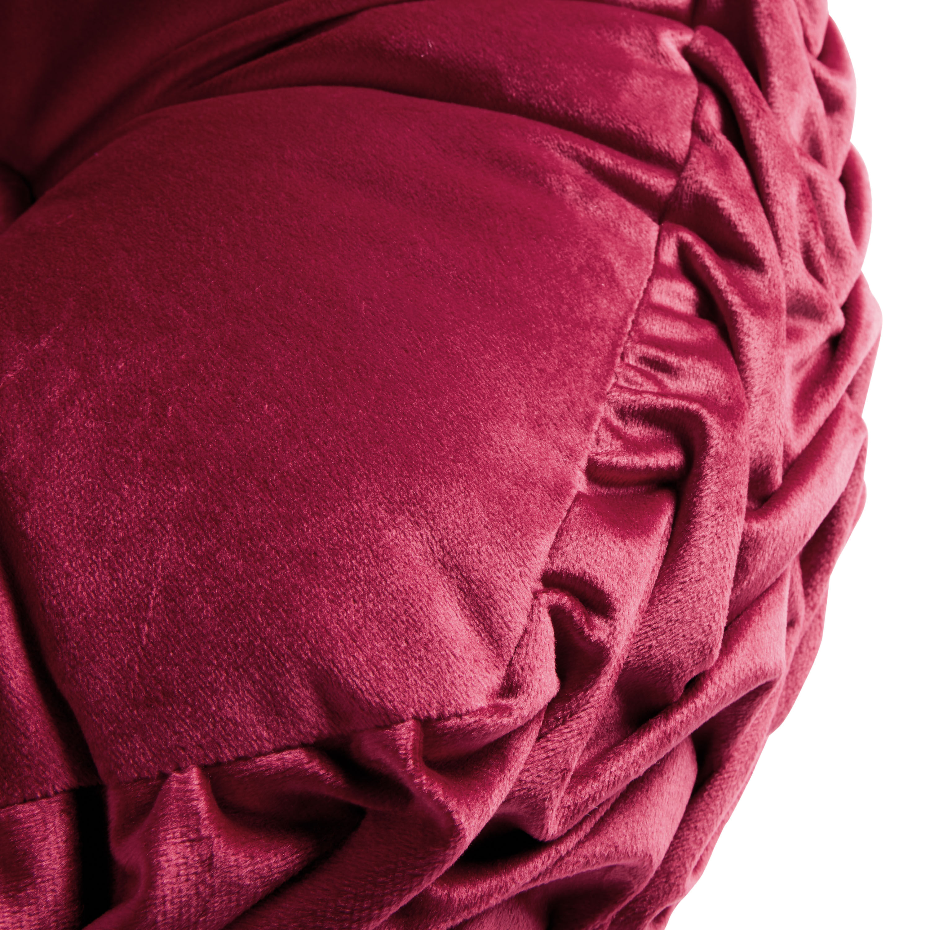 Red Velvet Gusseted Heart Shaped Throw Pillow image number 2