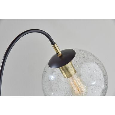 Edie Black Metal And Speckled Glass Table Lamp Edie Black Metal And Speckled Glass Table Lamp