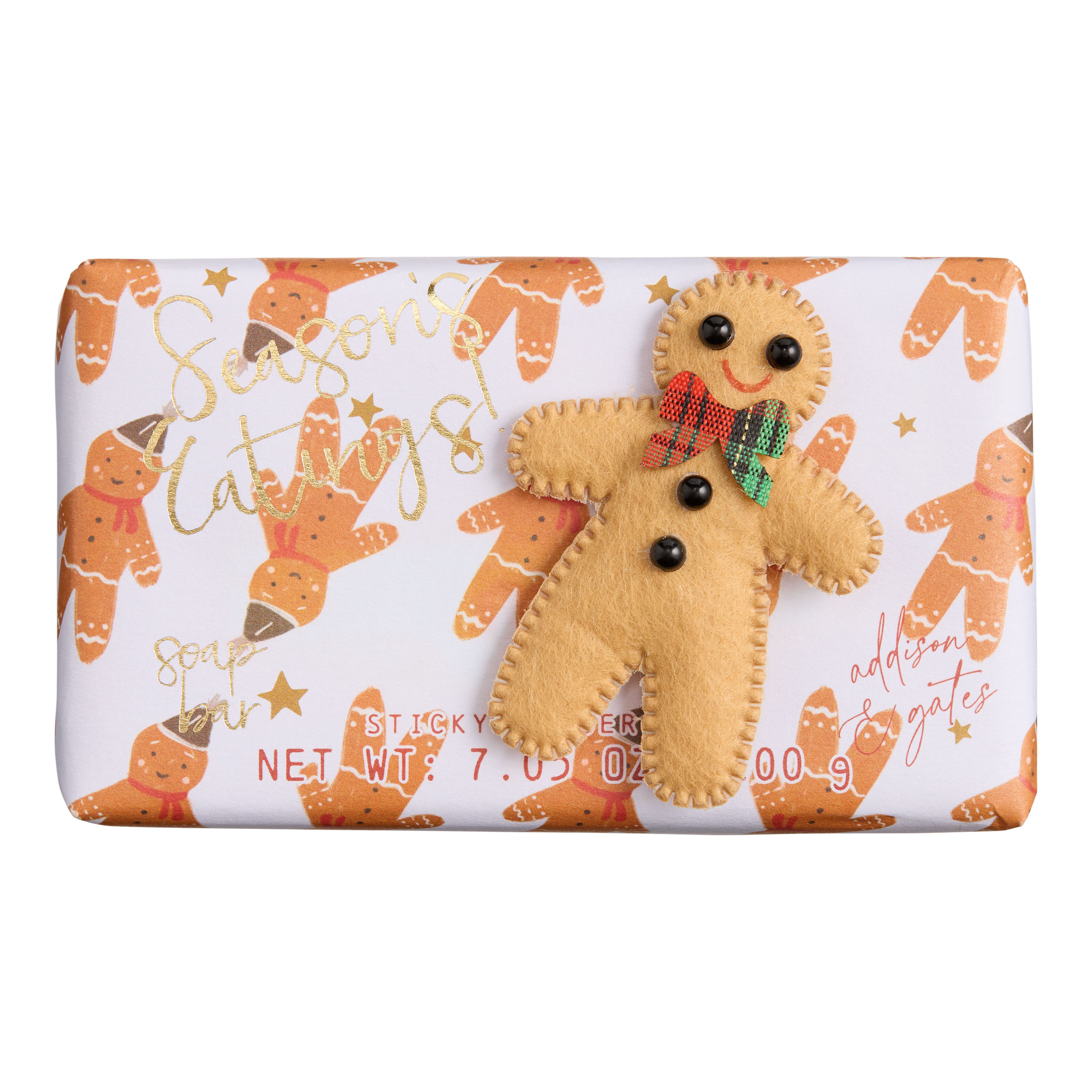 A&G 3D Gingerbread Man Ginger Bar Soap image number 0