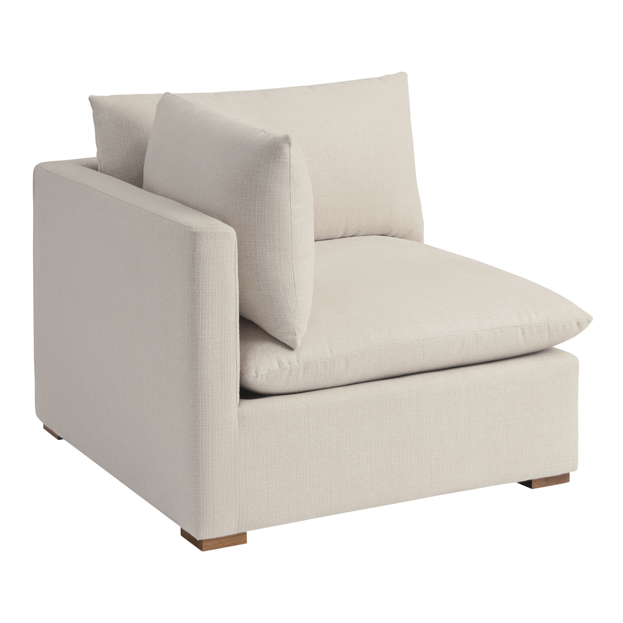 Weston Sand Pillow Top Modular Sectional Corner End Chair World