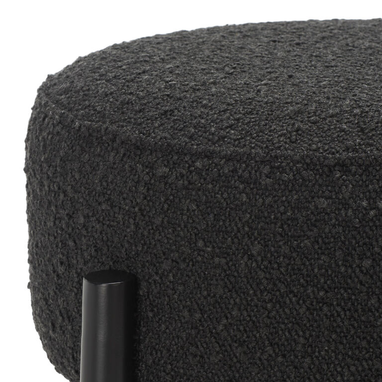 Barlow Metal and Boucle Backless Upholstered Counter Stool image number 4