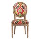 Paige Print Round Back Upholstered Dining Chair Set Of 2 image number 1