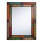 Kavana Hand Painted Metal Patchwork Wall Mirror image number 0