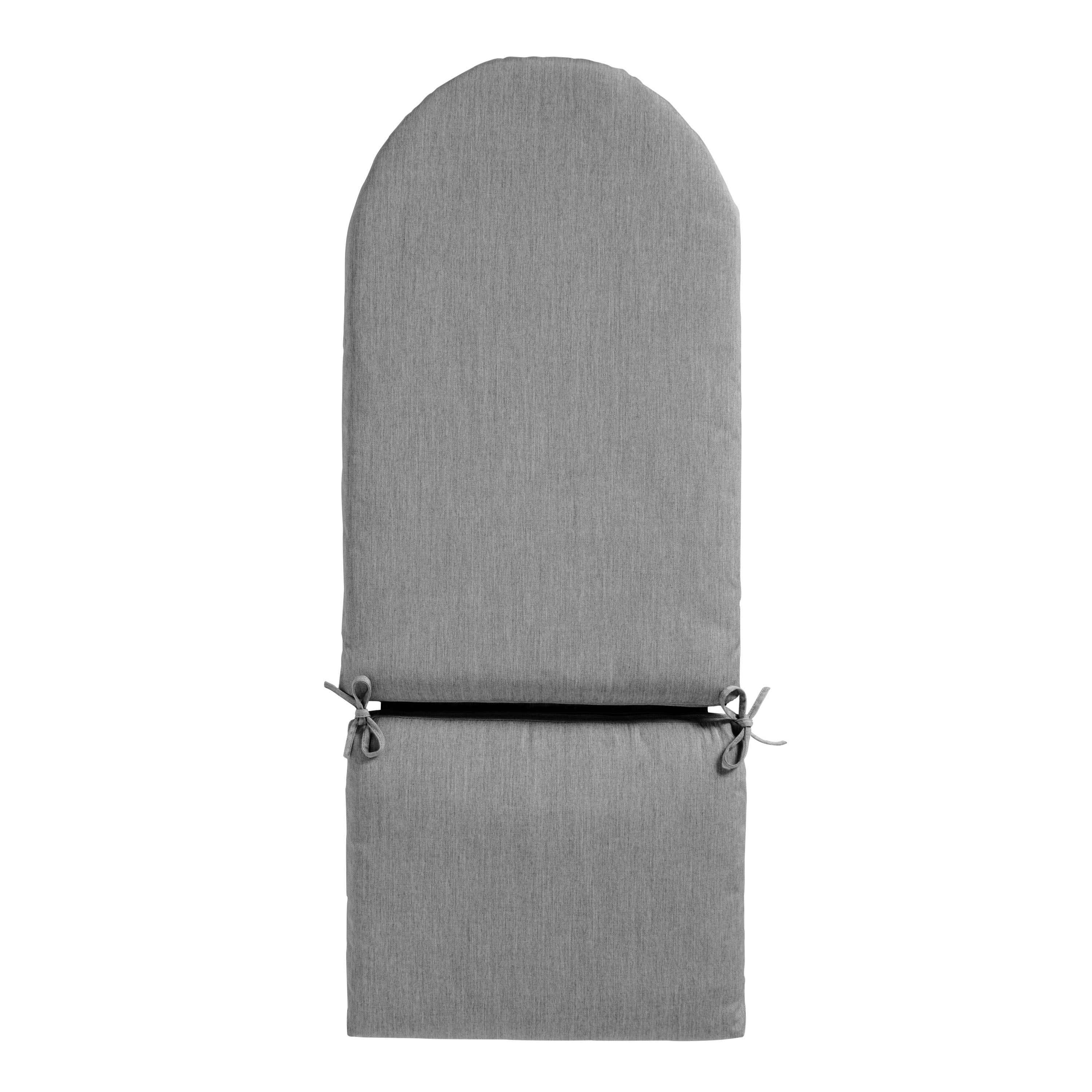 Sunbrella Slate Gray Cast Adirondack Chair Cushion