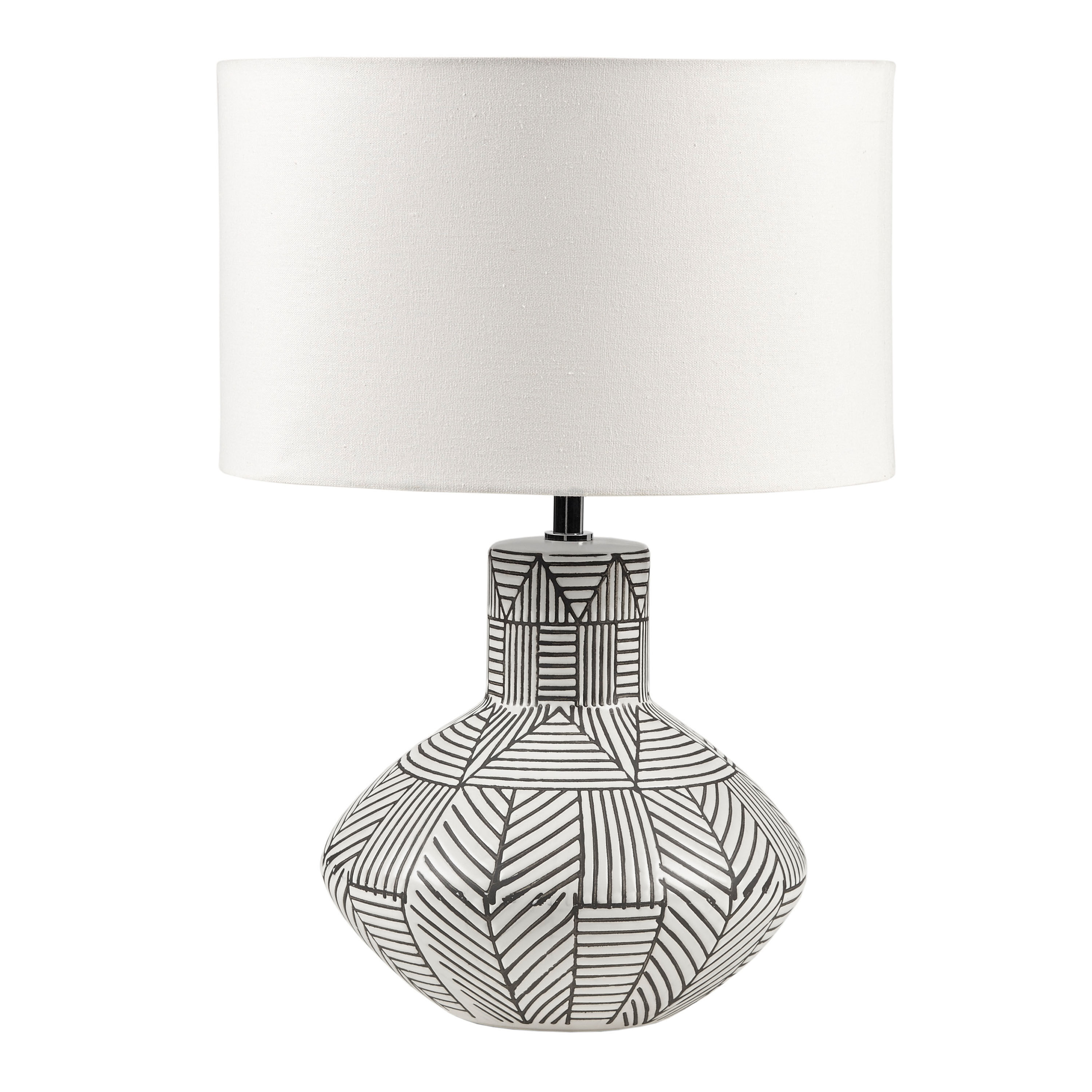 Table lamp black and white store