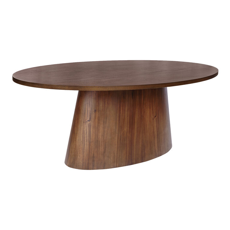 Lennon Oval Wood Pedestal Dining Table image number 1