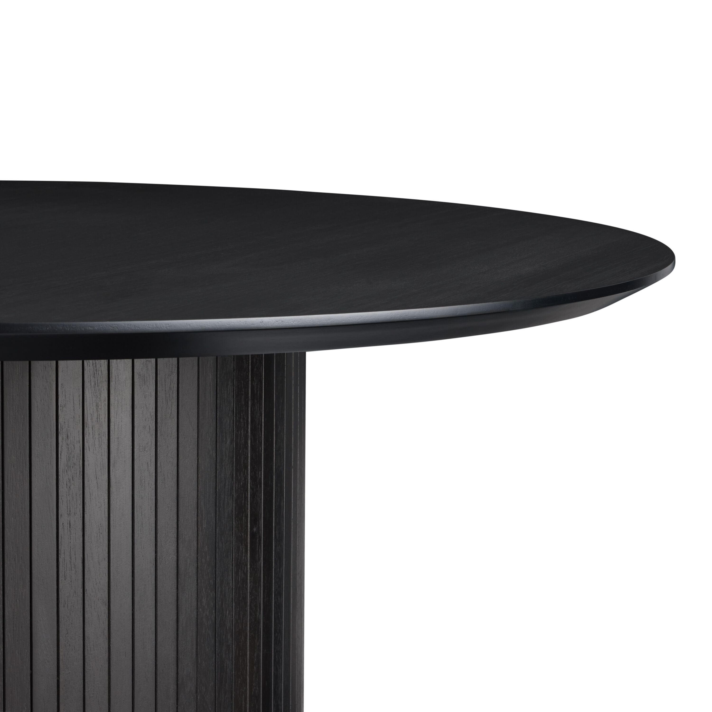 Russo Round Fluted Wood Pedestal Dining Table image number 3
