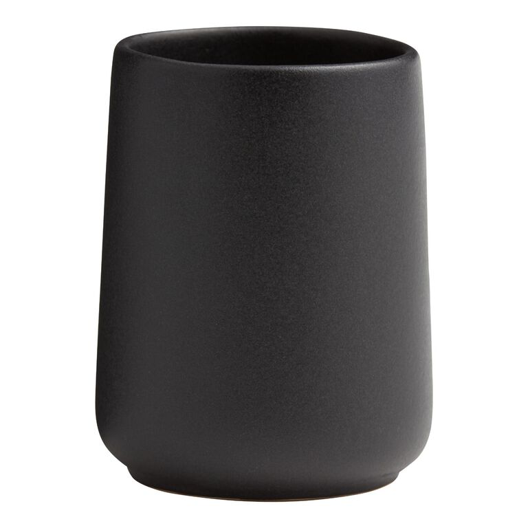 Matte Black Ceramic Bathroom Accessories Collection image number 3