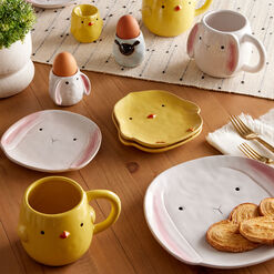 Ceramic Springtime Animal Figural Egg Cups Set of 3