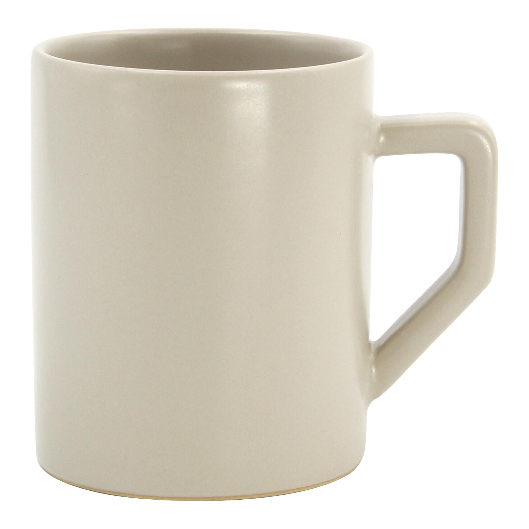 Stone Gray Ceramic French Press and Mug Collection image number 1