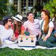 Picnic Time Canvas and Wicker Boardwalk Picnic Basket image number 3