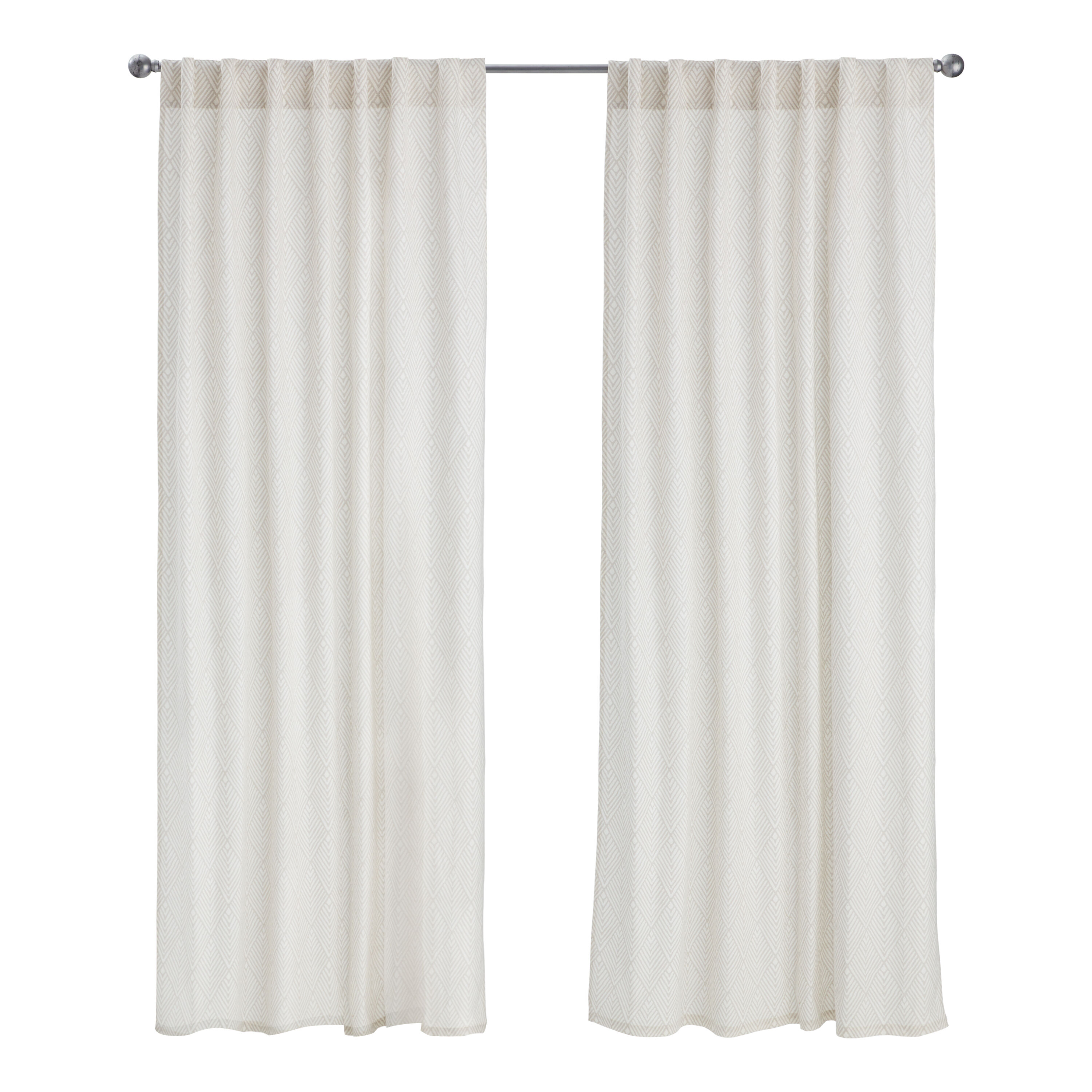 Tan and deals white curtains
