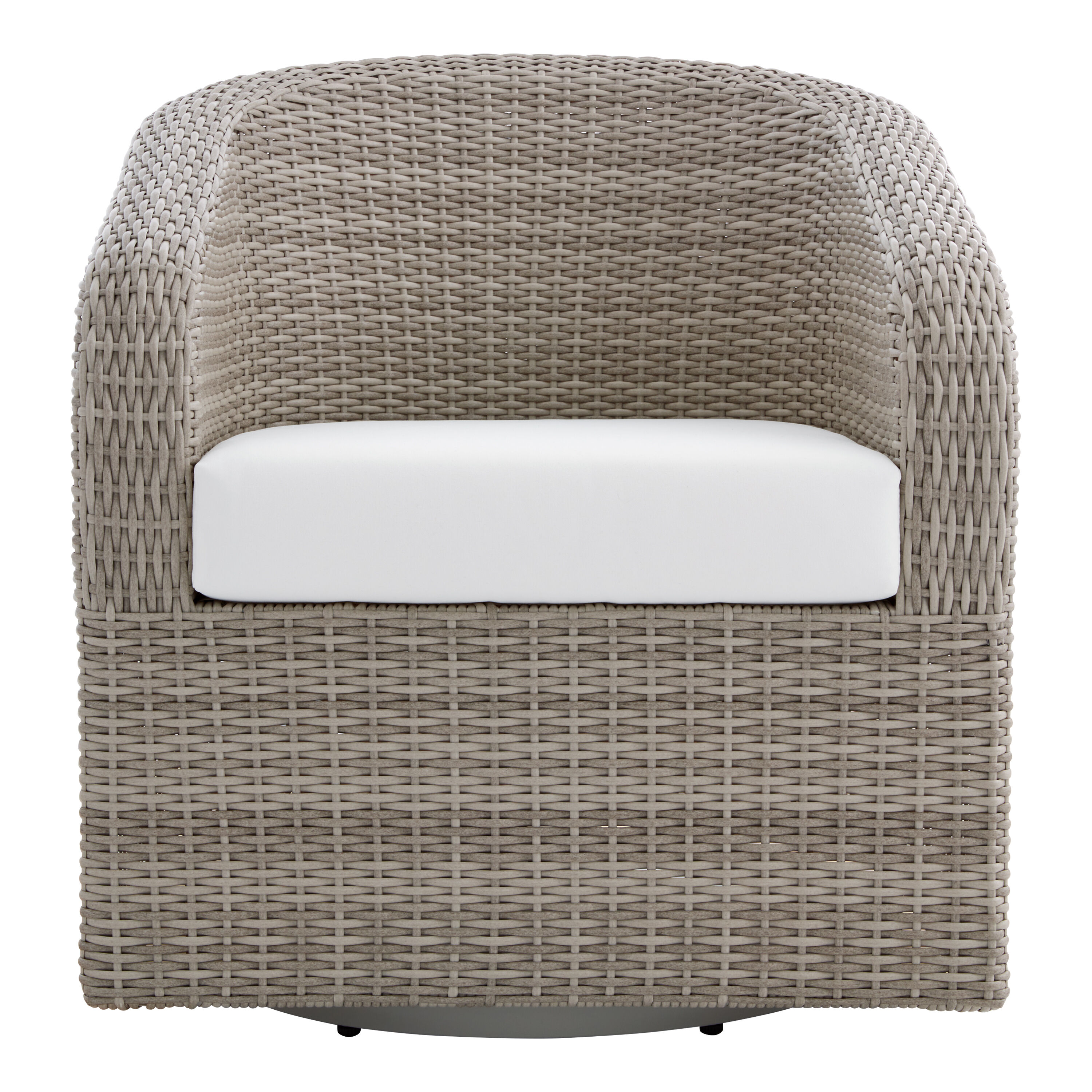 Grey outdoor sales swivel chair