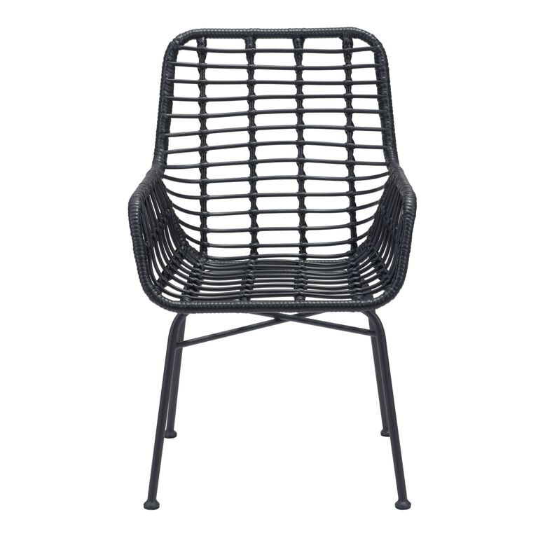 Everett All Weather Wicker Outdoor Armchair Set of 2 image number 3