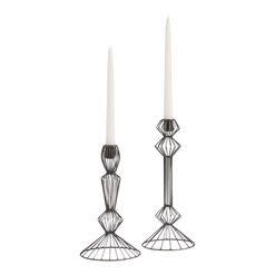 Zinc Wire Taper Candle Holder