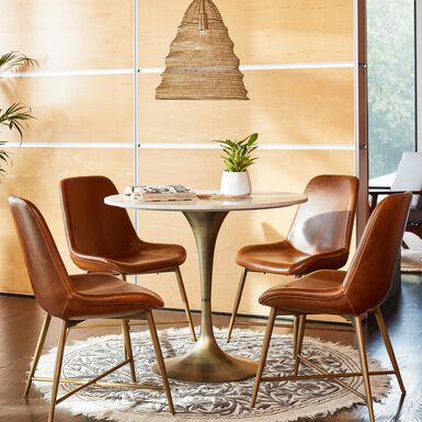 Tyler Bi Cast Leather Molded Dining Chair 2 Piece Set Tyler Bi Cast Leather Molded Dining Chair 2 Piece Set