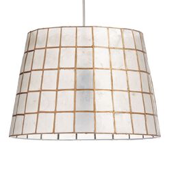 Gold Capiz Tapered Table Lamp Shade