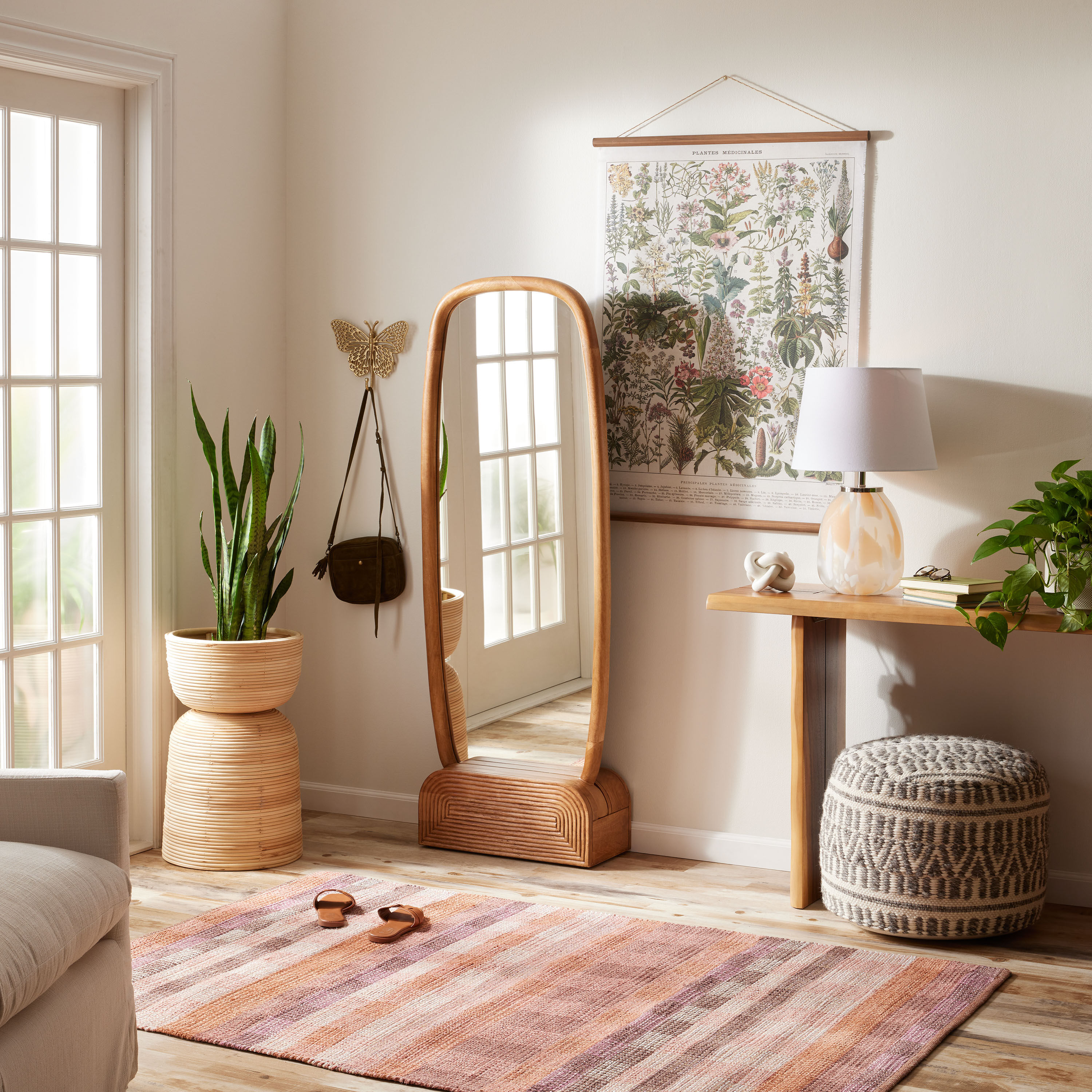 Peach table lamp top