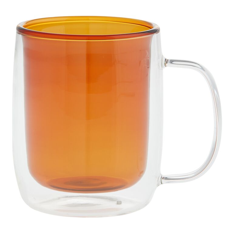 BOROSILICATE GLASS MUG  Double walled glass tea mug –