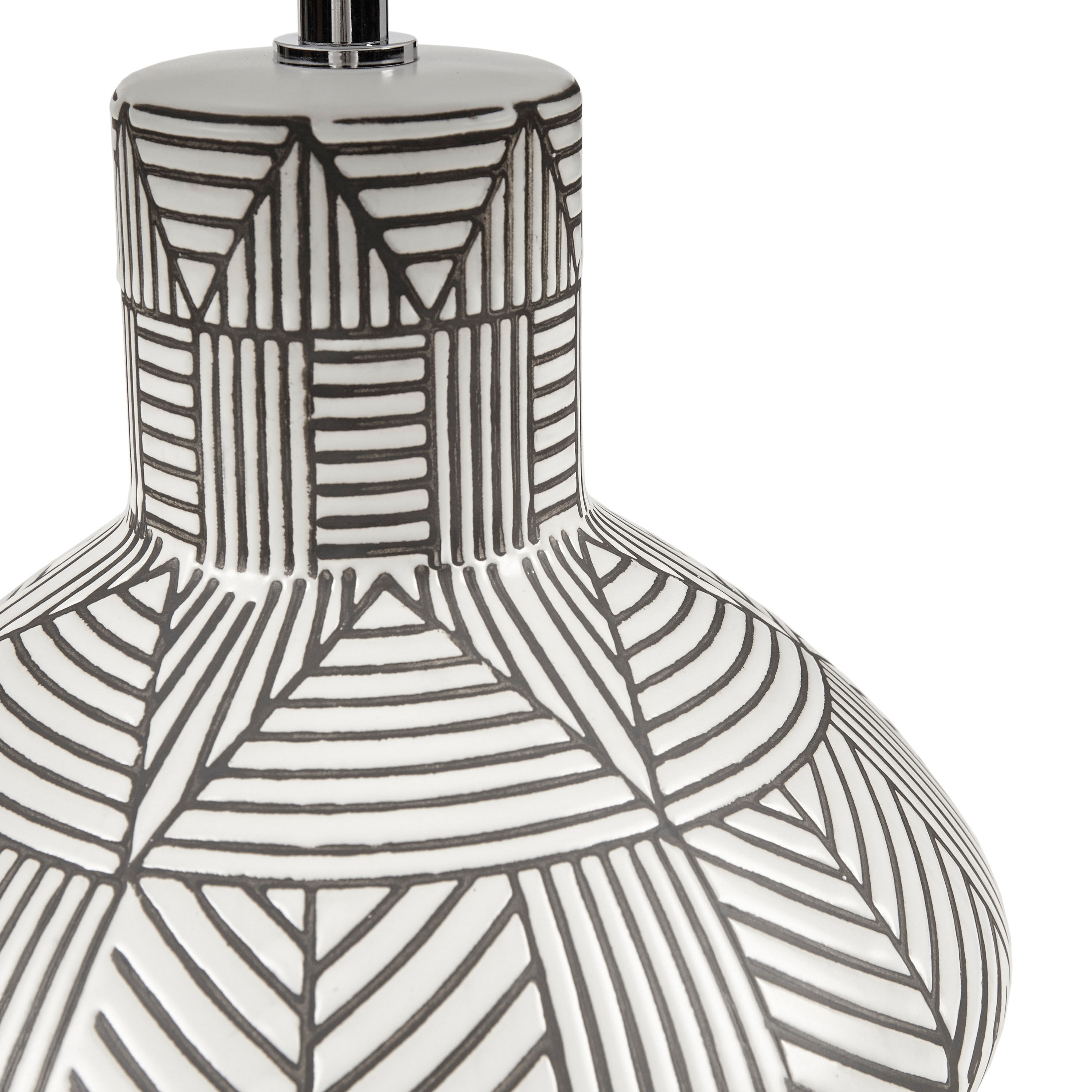 Black and white ceramic table lamp hotsell
