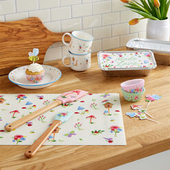 Spring Floral Silicone Baking Mat and Spatulas 3 Piece Set