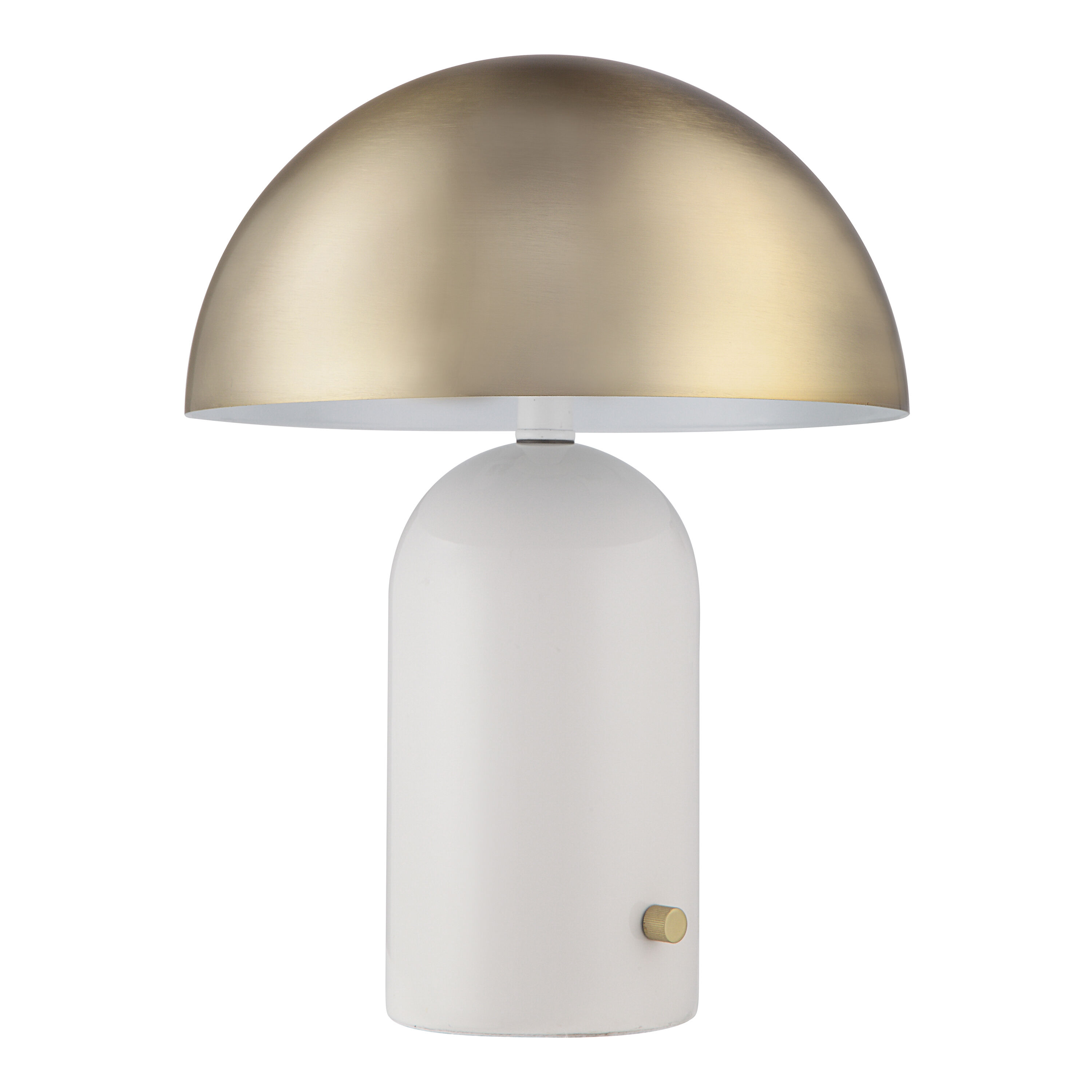 Solero White Ceramic and Metal Dome Table Lamp - World Market Solero White Ceramic and Metal Dome Table Lamp - World Market