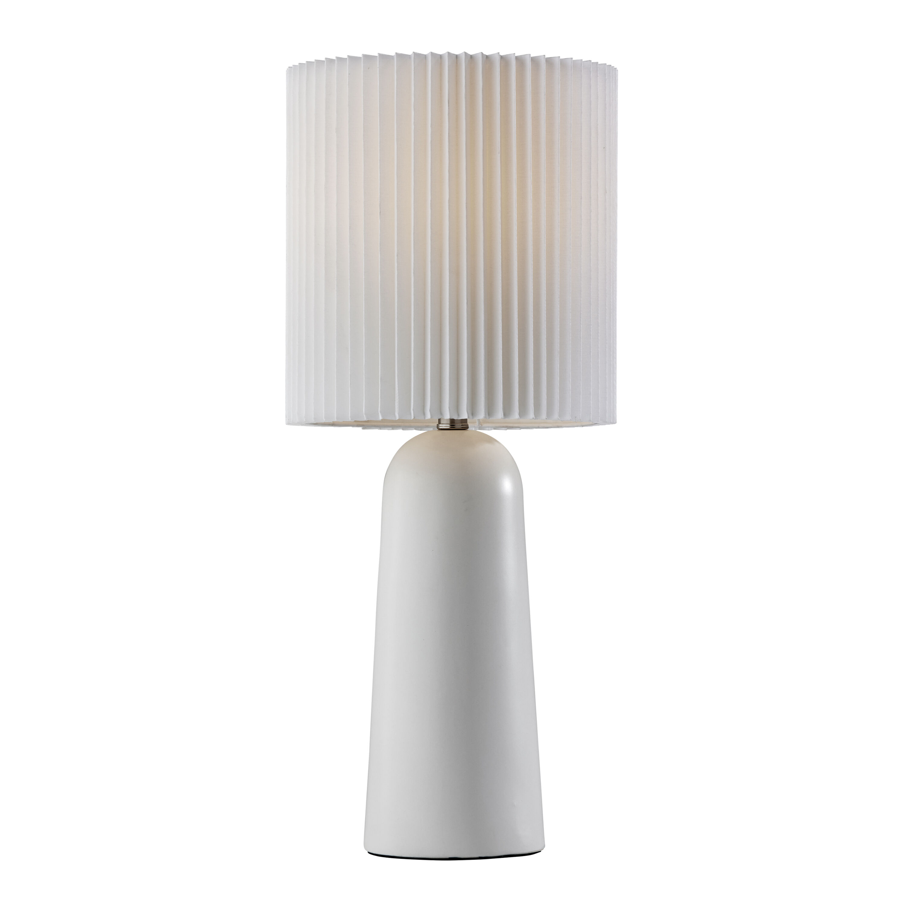 White pleated table lamp shade store