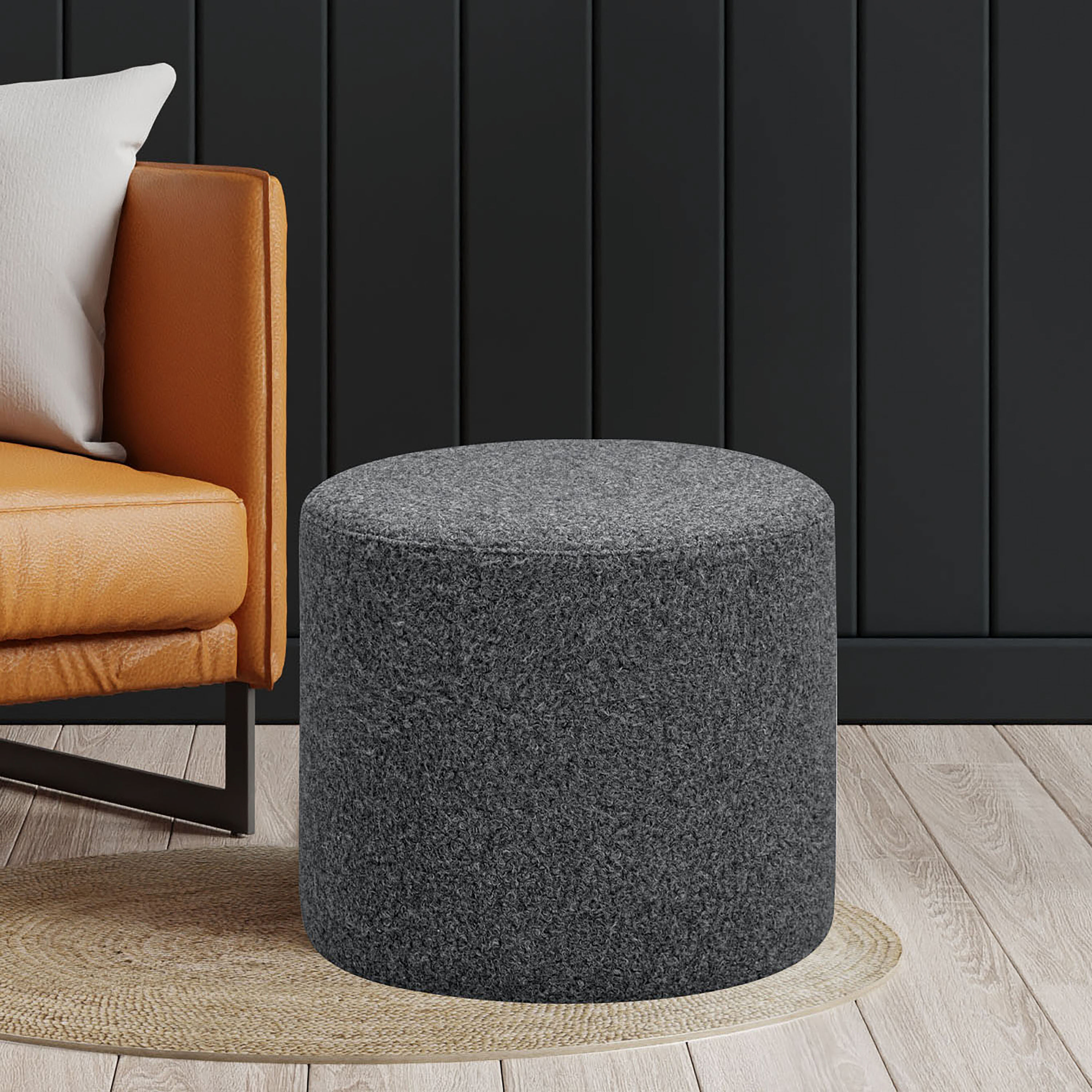 Round upholstered outlet stool