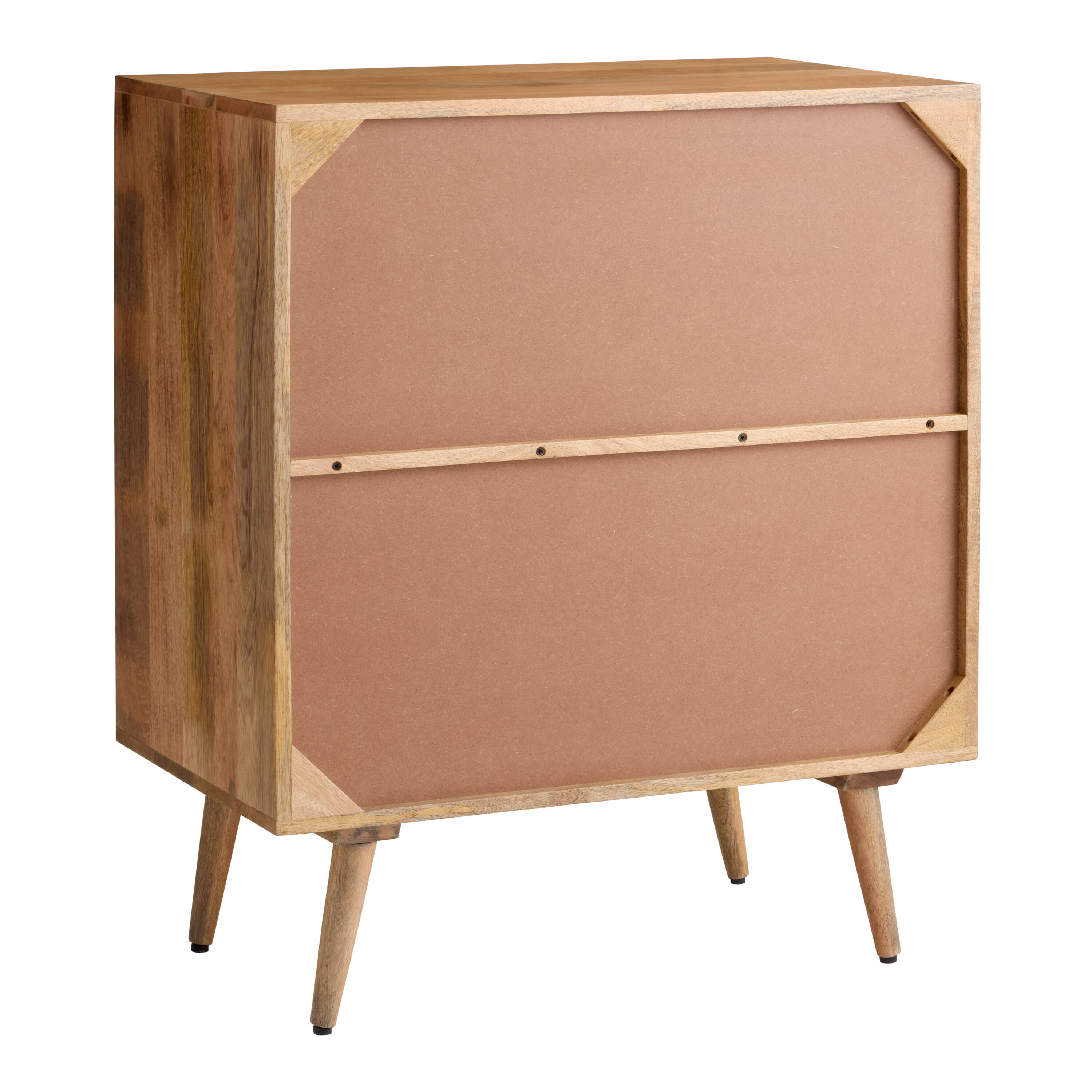 Zahara Tonal Natural Wood Diamond Geo Storage Cabinet World Market