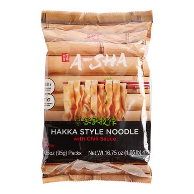 A-Sha Chili Hakka Flat Noodles A-Sha Chili Hakka Flat Noodles