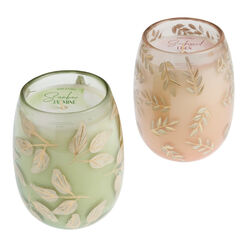 Pastel Ombre Glass Filigree Scented Candle