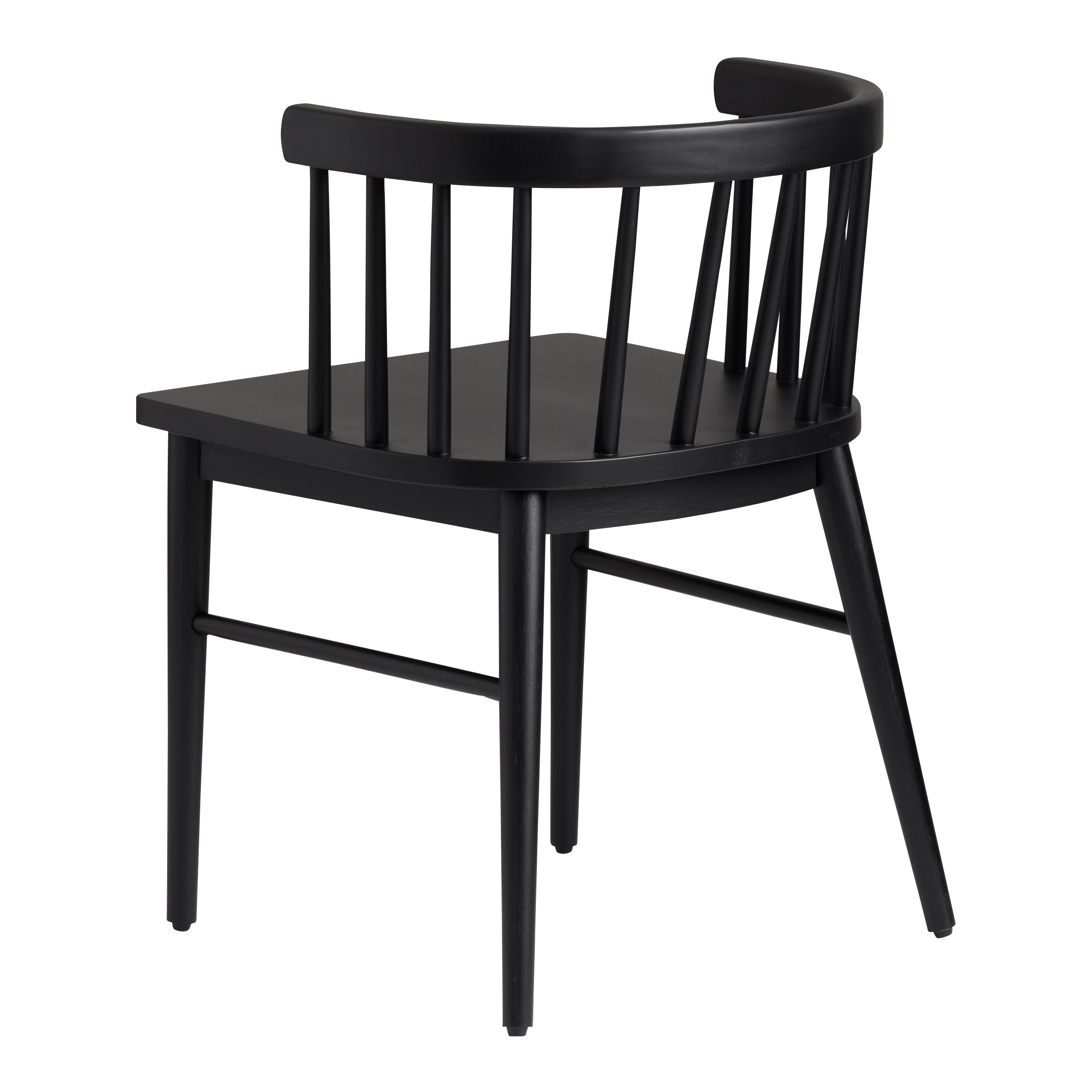 Maddsen Wood Curved Farmhouse Dining Chair Set of 2 image number 2