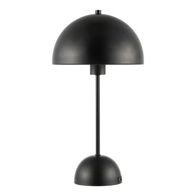 Signe Black Metal Dome Base Table Lamp with USB Port Signe Black Metal Dome Base Table Lamp with USB Port