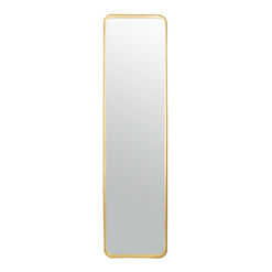 Rectangular Brass Standing Full Length Mirror