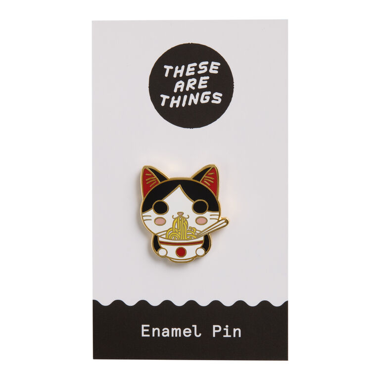 Cat in Bowl Enamel Pin Cat in Bowl Enamel Pin