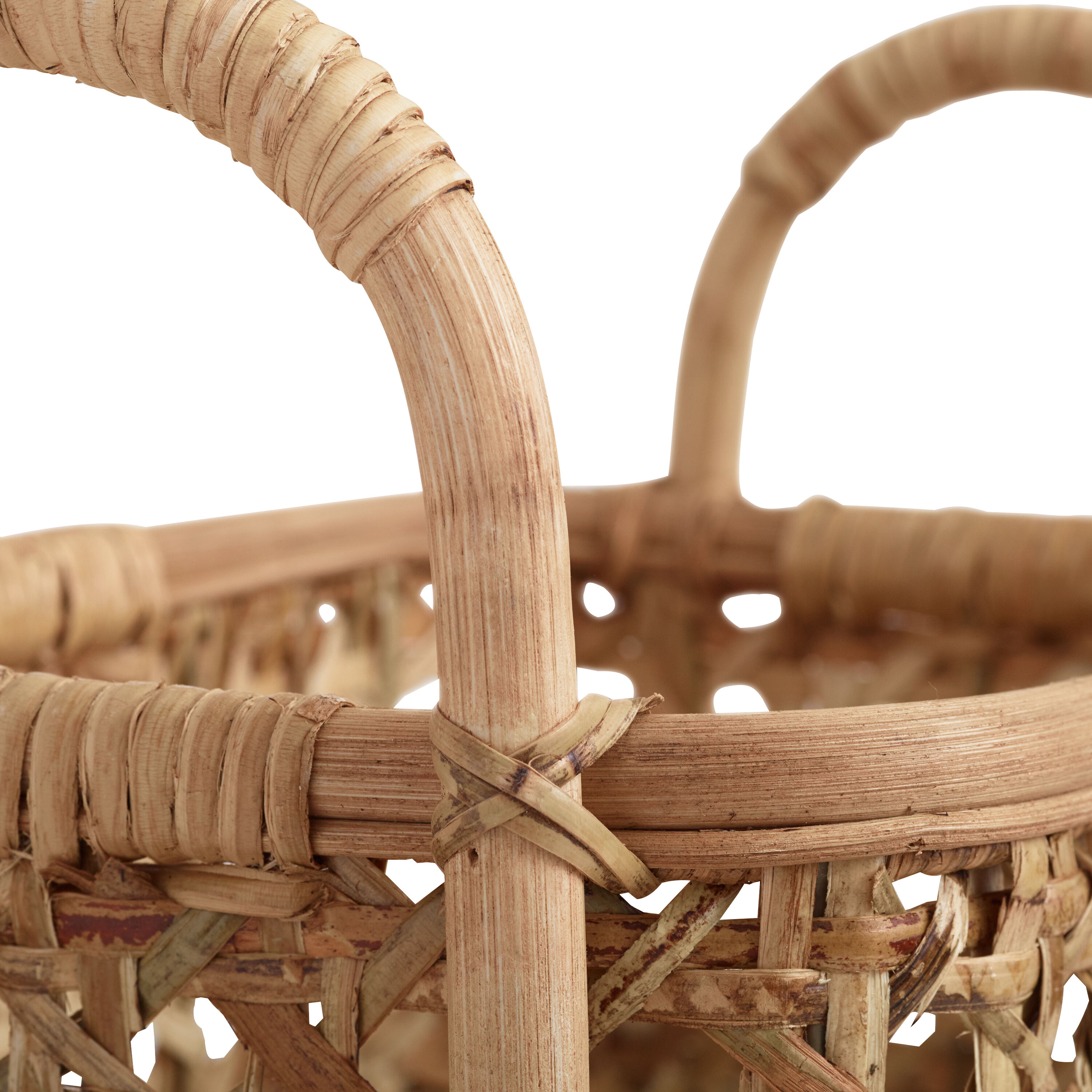 Cane baskets store for storage