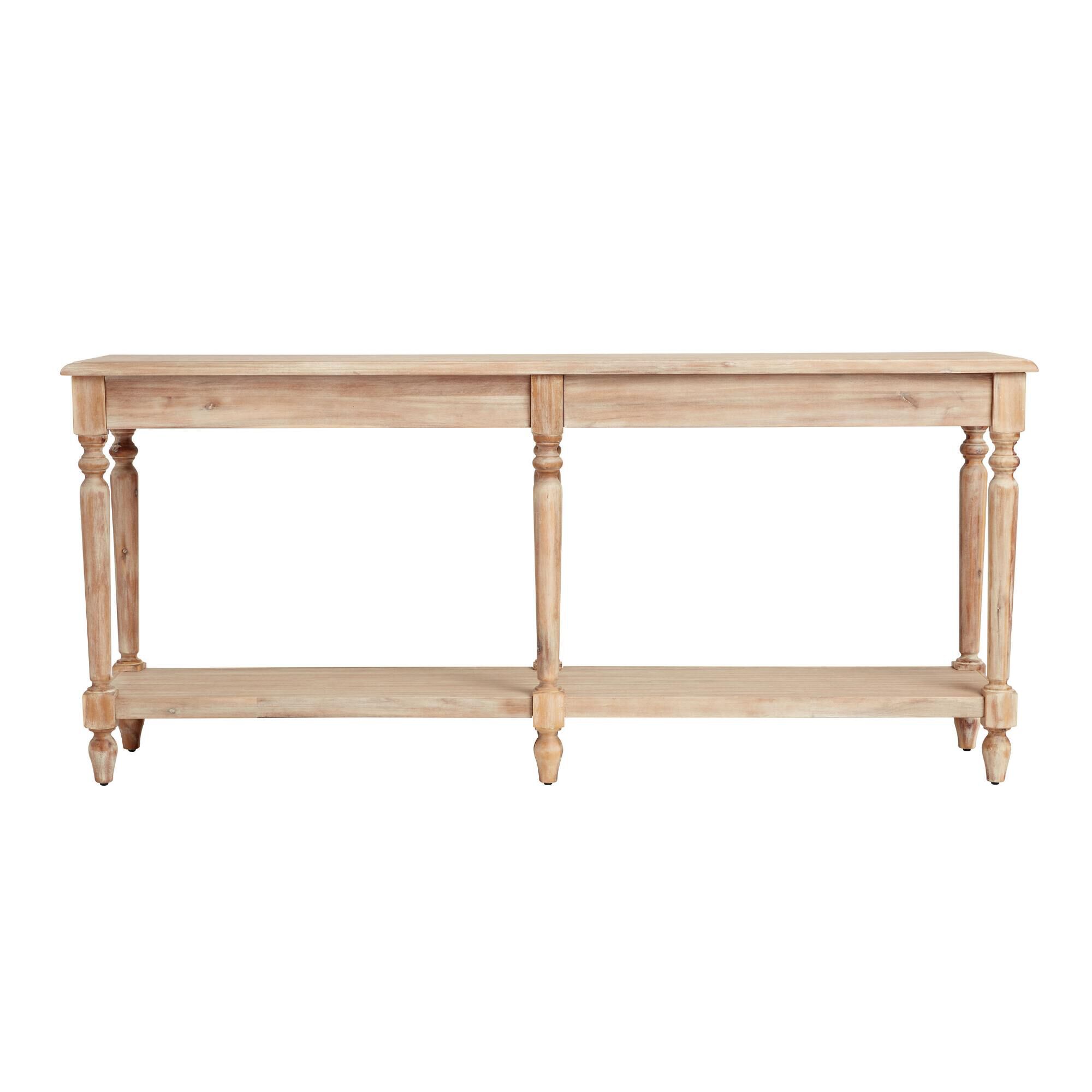 Wood everett foyer store table world market