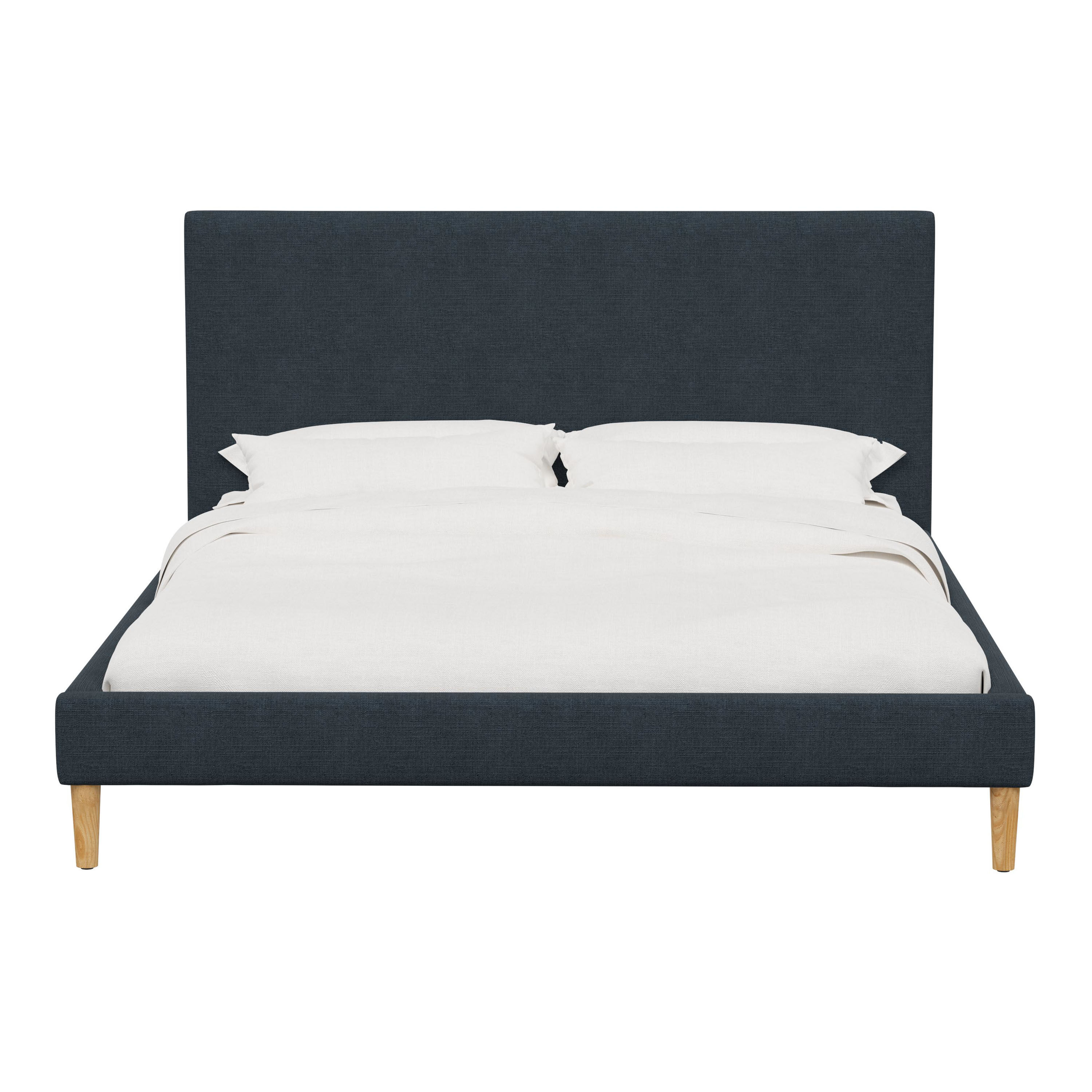 Evander Linen Upholstered Platform Bed image number 1