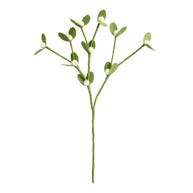 Wool Mistletoe Tree Pick Wool Mistletoe Tree Pick