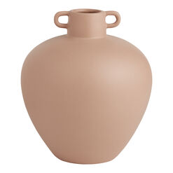 Marcy Warm Taupe Ceramic Jug Vase