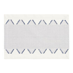 Float Navy Blue And White Diamond Placemat Set of 4