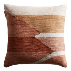 Tonal Woven Geometric Indoor Outdoor Throw Pillow