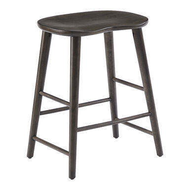 Hayden Slate Gray Wood Backless Counter Stool 2 Piece Set Hayden Slate Gray Wood Backless Counter Stool 2 Piece Set