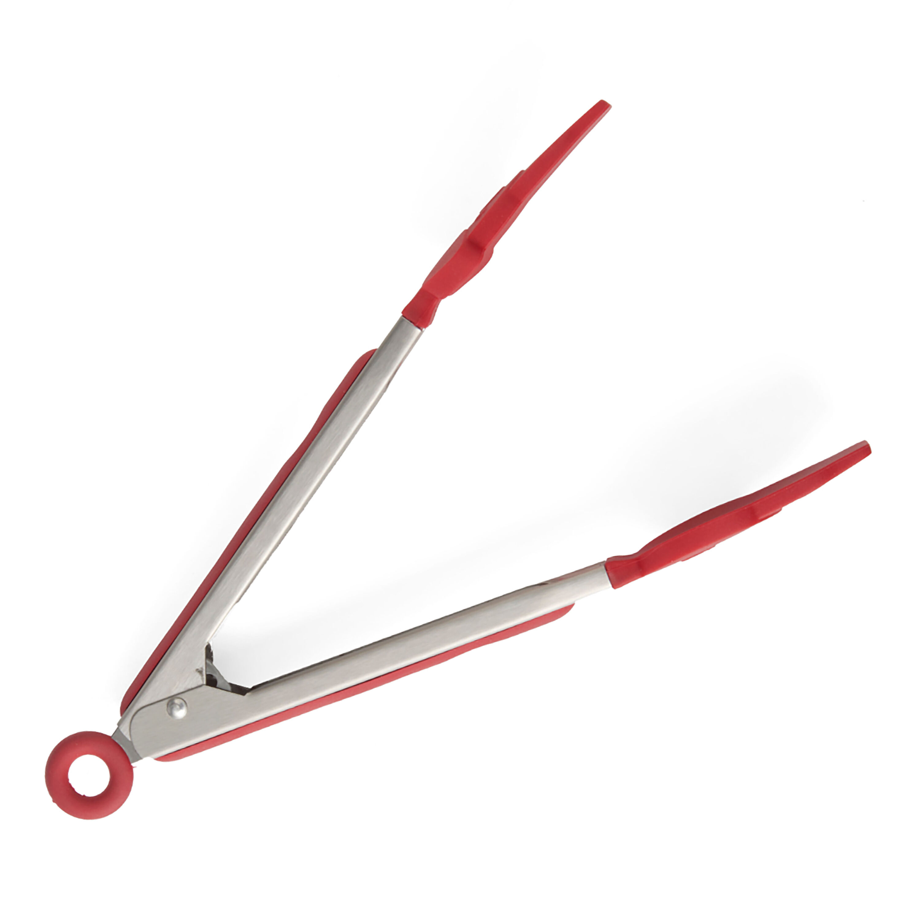 Talisman Red Silicone and Stainless Steel Bacon Tongs image number 1