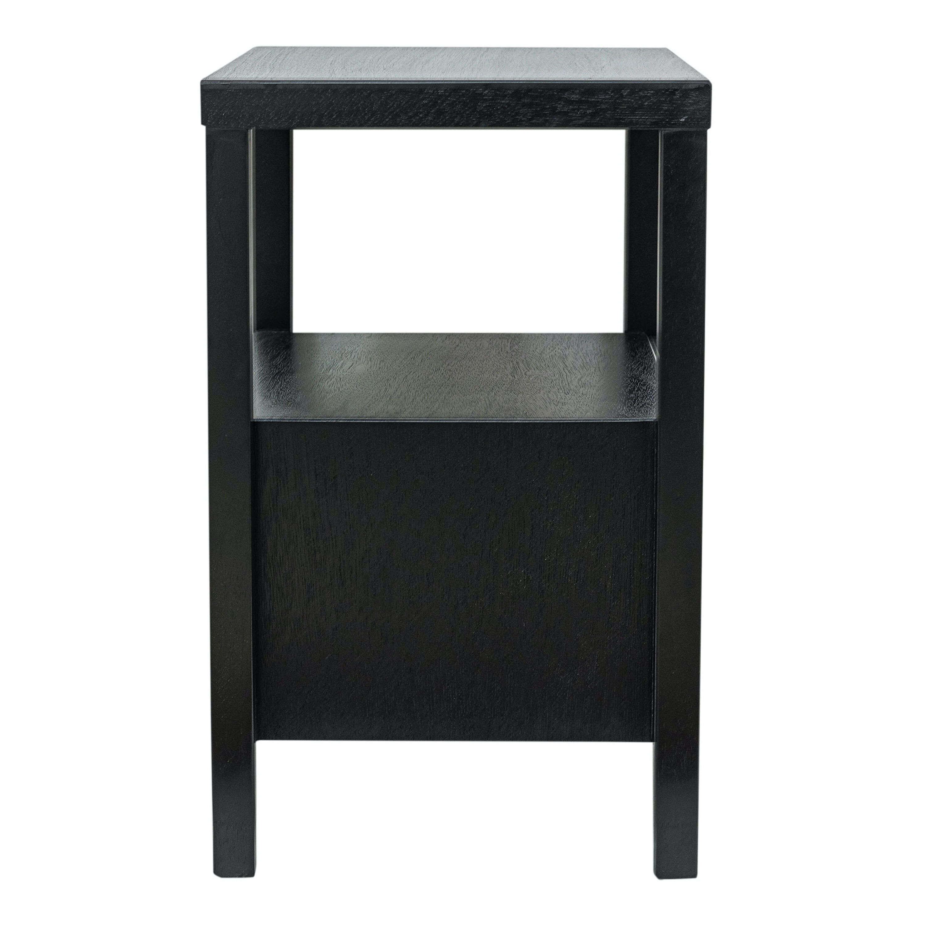 Goswell Wood Nightstand with Storage image number 4