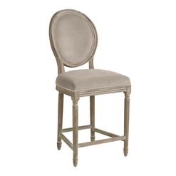 Paige Round Back Upholstered Counter Stool