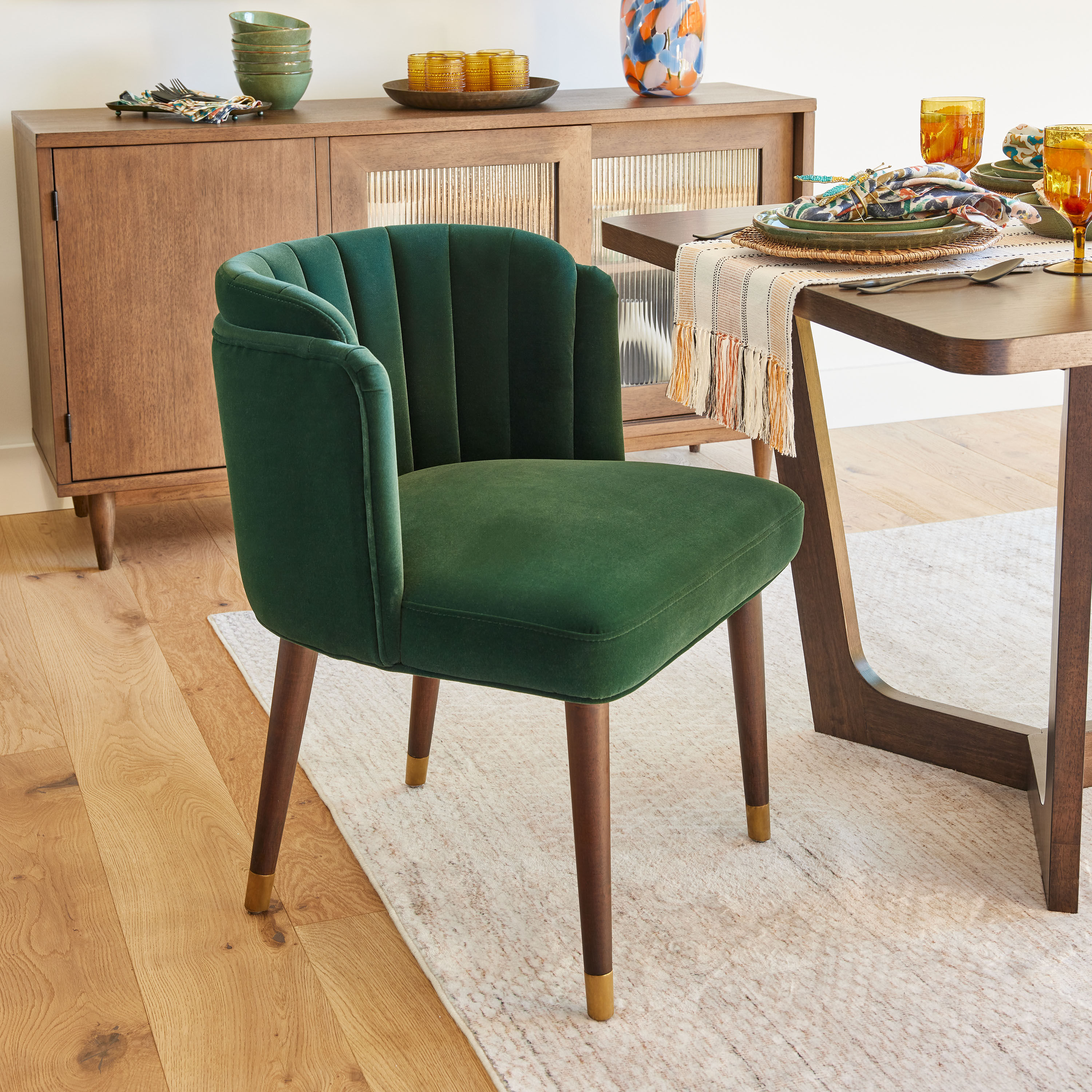 World market outlet velvet chair