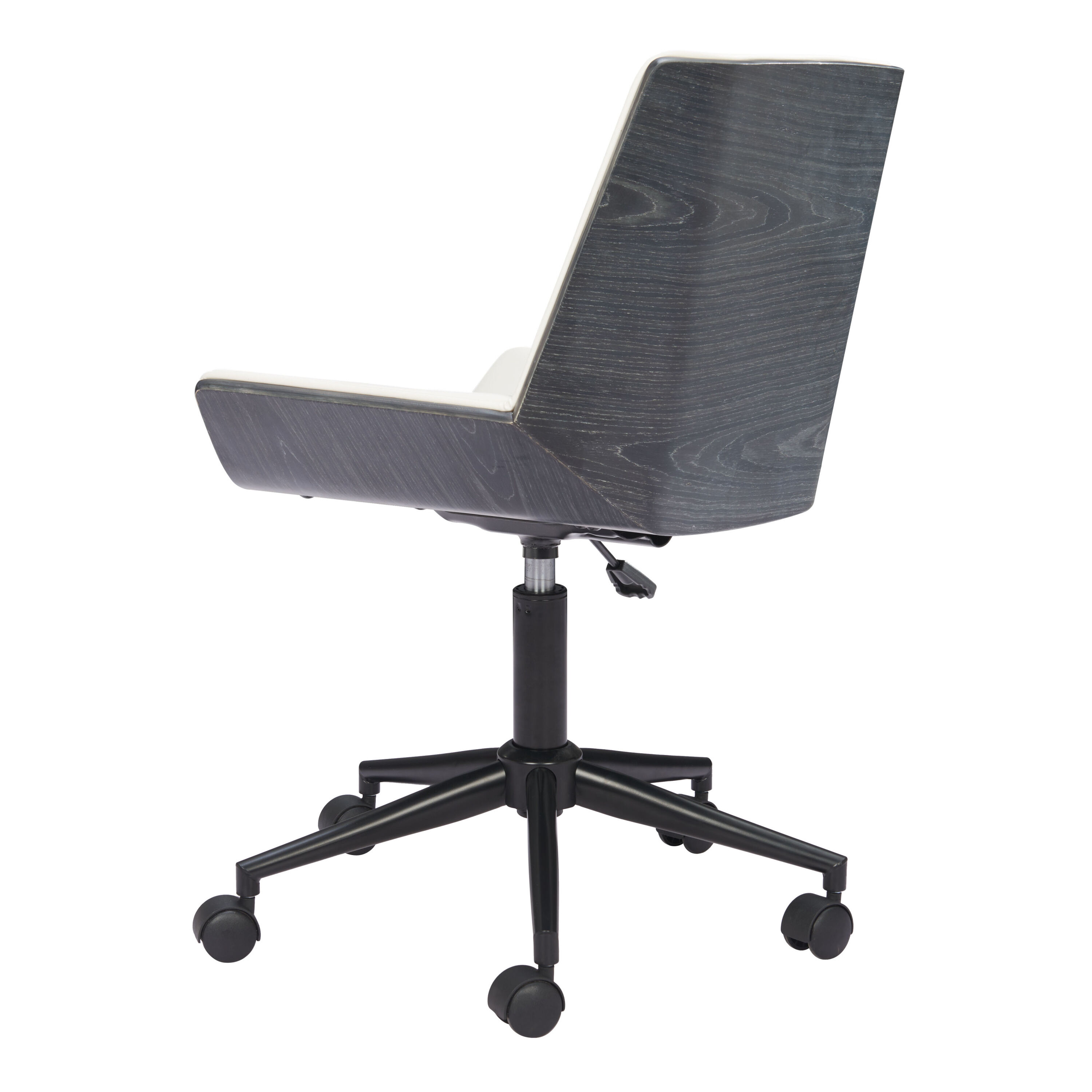 Alaric Faux Leather and Wood Angular Office Chair image number 2